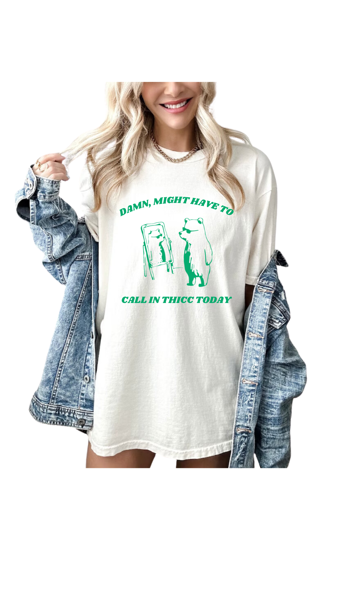 Premium Oversized T-Shirt - Call in Thicc