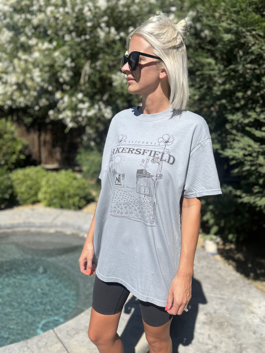 Premium Oversized T-Shirt - Bakersfield Design