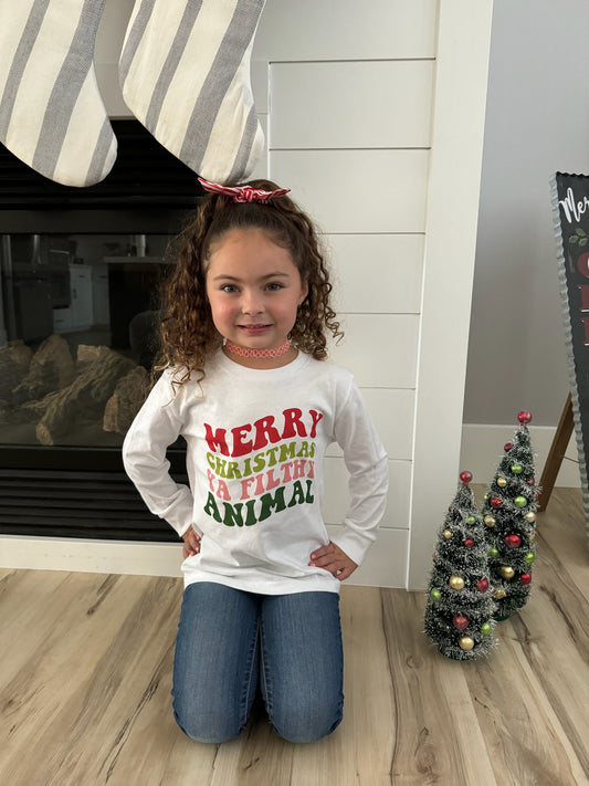 Youth Long Sleeve - Merry Christmas