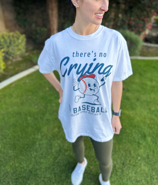 Premium Oversized T-Shirt - No Crying in Baseball